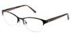 Nicole Miller Eyeglasses NMP703 MATTE BLACK/C01