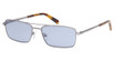Abercrombie & Fitch Eyeglasses AF00040 shiny light nickeltin / blue/10V