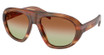 Prada Eyeglasses PR C05S STRIPED OAK/24G70T