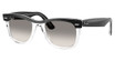 Ray-Ban Eyeglasses RB2240F WAYFARER BLACK ON TRANSPARENT/129432