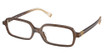 Miu Miu Eyeglasses MU 01YVF BROWN TRANSPARENT/23H1O1