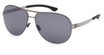 ic! berlin Eyeglasses IC0010 matte black / smoke/02A