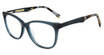 Christian Siriano Eyeglasses BINX TEAL CRYSTAL/CRYTL