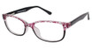 New Globe Eyeglasses L4059-P Black/Burgundy/BLACK/BURGUNDY