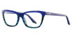 Steve Madden Eyeglasses Fantassia Blue Horn Fade