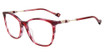 Yalea Eyeglasses VYA070 Striped Raspberry 0933