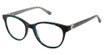 Nicole Miller Eyeglasses Finley TEAL TORTOISE/C01