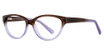 Gotham Eyeglasses 221 Crystal/Pink