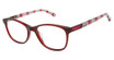 Jimmy Crystal New York Eyeglasses Puglia Burgundy/BURGUNDY