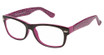 New Globe Eyeglasses L4069-P Purple Animal/PURPLE ANIMAL