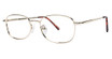 House Collections Eyeglasses G505 Shiny Gold-Demi Amber/DA