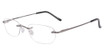 3-Piece Drill Mounts Eyeglasses BT2151 Gunmetal/C-4