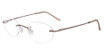 3-Piece Drill Mounts Eyeglasses BT2152 Taupe/C-2