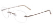 3-Piece Drill Mounts Eyeglasses BT2153 Taupe/C-2