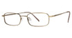 Modern Metals Eyeglasses Todd antique gold