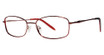 Genevieve Paris Design Eyeglasses Holly burgundy/light pink
