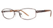 Genevieve Boutique Eyeglasses Aubrey matte brown/silver