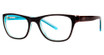 Genevieve Boutique Eyeglasses Feature brown/blue