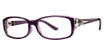 Modern Plastics II Eyeglasses Dee plum/crystal