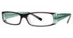 Modern Plastics I Eyeglasses Sheer black/mint