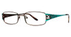 Genevieve Paris Design Eyeglasses Breathless matte brown/turquoise