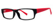 Modern Plastics II Eyeglasses Harvest black/red