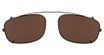 Flexon Eyeglasses FLEXON 600 CLIP-ON (210) COFFEE/210