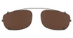 Flexon Eyeglasses FLEXON 600 CLIP-ON (200) SHINY BROWN/200