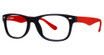 Modern Plastics II Eyeglasses Equal black/red