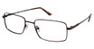 Vision's Eyeglasses Vision's 216 MATTE BROWN/C02