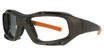 Hudson Optical Eyeglasses H5 Graphite with Orange