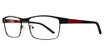 AirMag Eyeglasses AIRMAG A6244 Black/Red/C1
