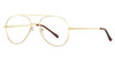 Chlogan Eyewear Eyeglasses Santa Ana 11 Matte Gold