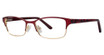 Genevieve Boutique Eyeglasses Imagine matte burgundy/gold