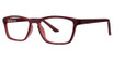 Modern Plastics II Eyeglasses Telltale burgundy