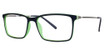 Shaquille O'Neal Eyeglasses Shaquille O'Neal 117Z Navy Green/105