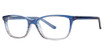 Modern Plastics I Eyeglasses Outgoing blue fade