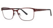 Genevieve Paris Design Eyeglasses Enduring matte burgundy