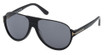 Tom Ford Eyeglasses FT0334 shiny black / smoke polarized/01D