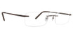 Totally Rimless Eyeglasses Reaction(255) Brown/BRWN