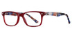 Global Optique Eyeglasses JR47 Matte Red