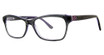 Daisy Fuentes Eyeglasses Daisy Fuentes La Carlotta Black/21