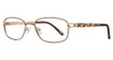 Mademoiselle Eyeglasses MADEMOISELLE MM9265 Mocha/Gold/C2