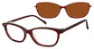 REVOLUTION Eyeglasses BEVERLY BURGUNDY/BUR