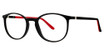 ModZ Eyeglasses Denton black matte/red