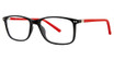 Modern Times Eyeglasses Portal black/red