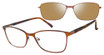 REVOLUTION Eyeglasses AUBURN BROWN/BRN