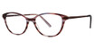 Deja Vu Eyeglasses 9016 Burgundy