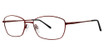 Modern Metals Eyeglasses Debbie Matte Burgundy