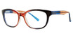 Modern Plastics II Eyeglasses Liquid Navy/Brown
